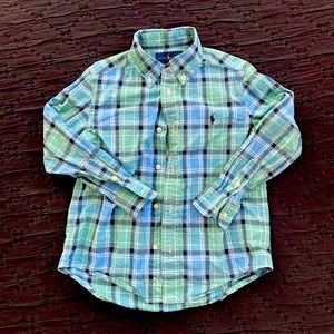 Boys Size 5 Ralph Lauren plaid button down